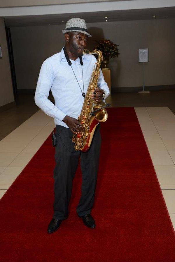 The saxophone player SaxoKay Afrojazz