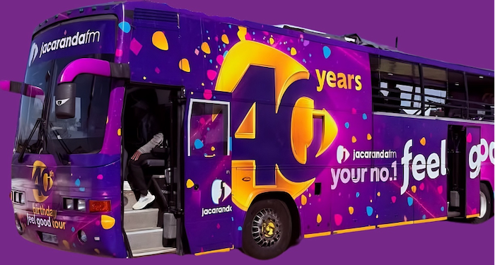 Jacaranda FM  hits the road for 40th birthday feel good tour