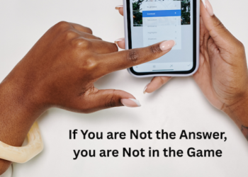 If you are not the answer, you are not in the game